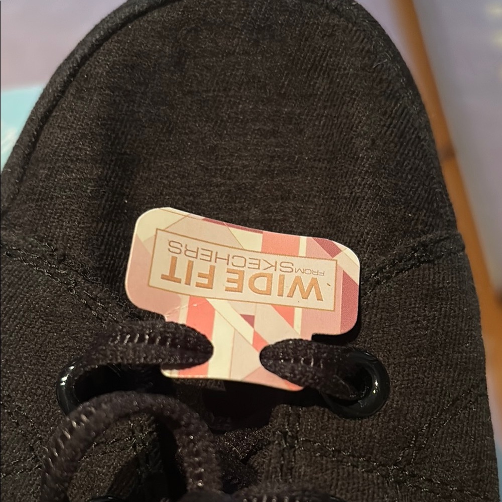Skechers Black and Orange Sneakers with Air-Cooled Insole - Picture 7 of 9